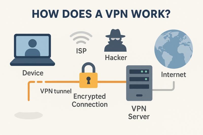 VPN Tunnel Encryption Diagram