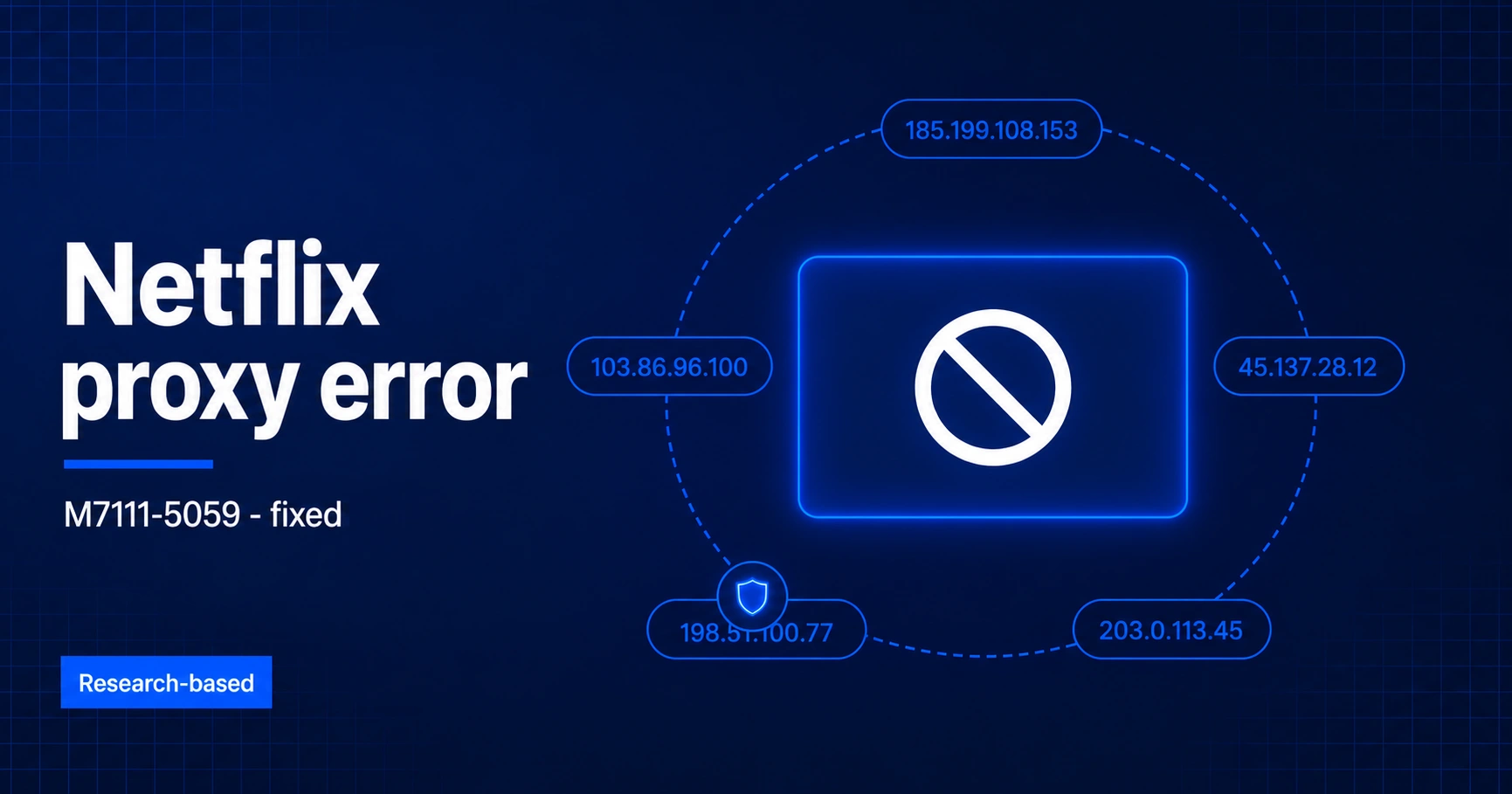 Troubleshooting Netflix Proxy Error m7111-5059