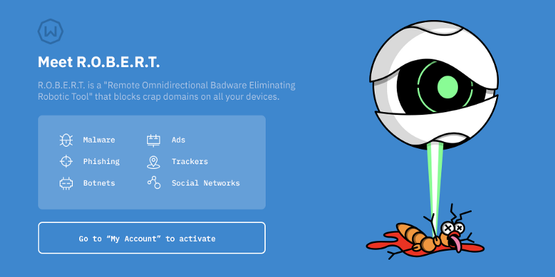 Windscribe R.O.B.E.R.T. block-list settings and browser extension tools